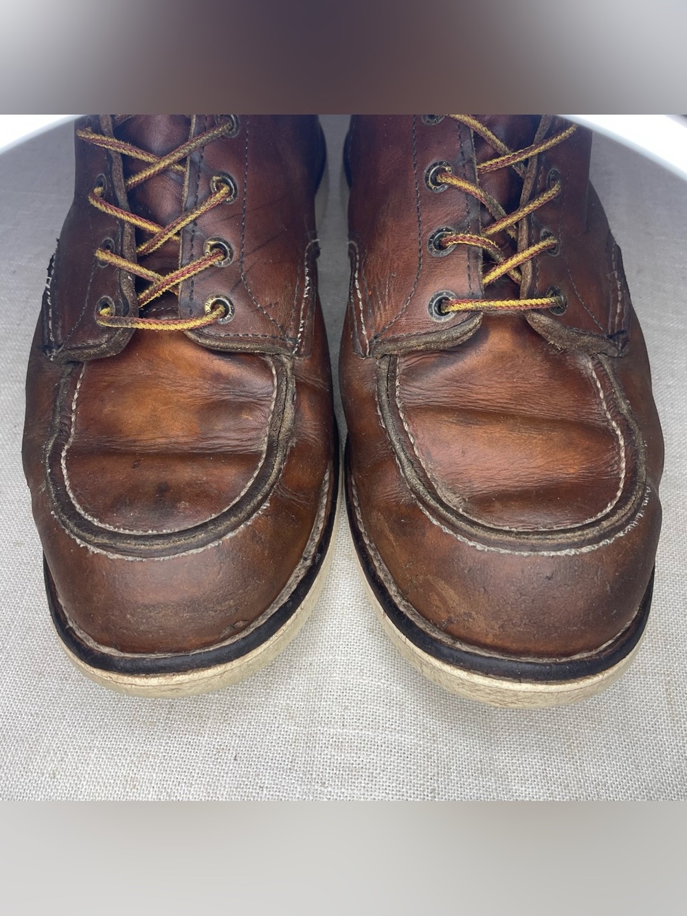 10875 Red Wing Moctoe - SoftToe TRACTION TRED Men's 6-inch Lace up Leather Boots - Picture 8 of 11